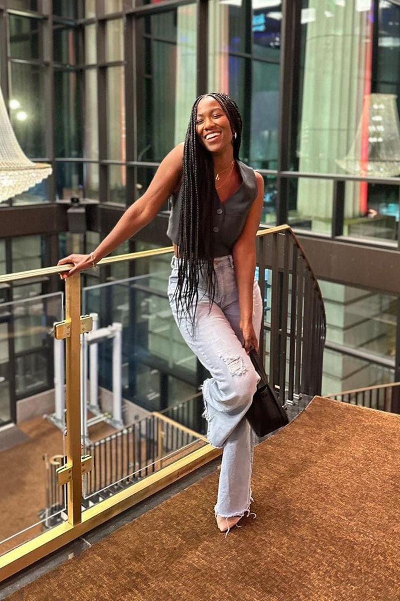 Wideleg Denim | Light Wash - Noir Envy Boutique