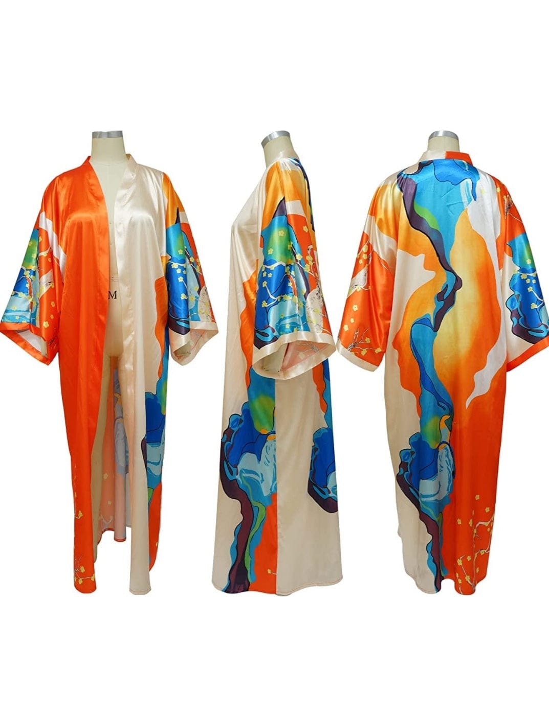 Kimono Maxi Cardigan | Orange - Noir Envy Boutique