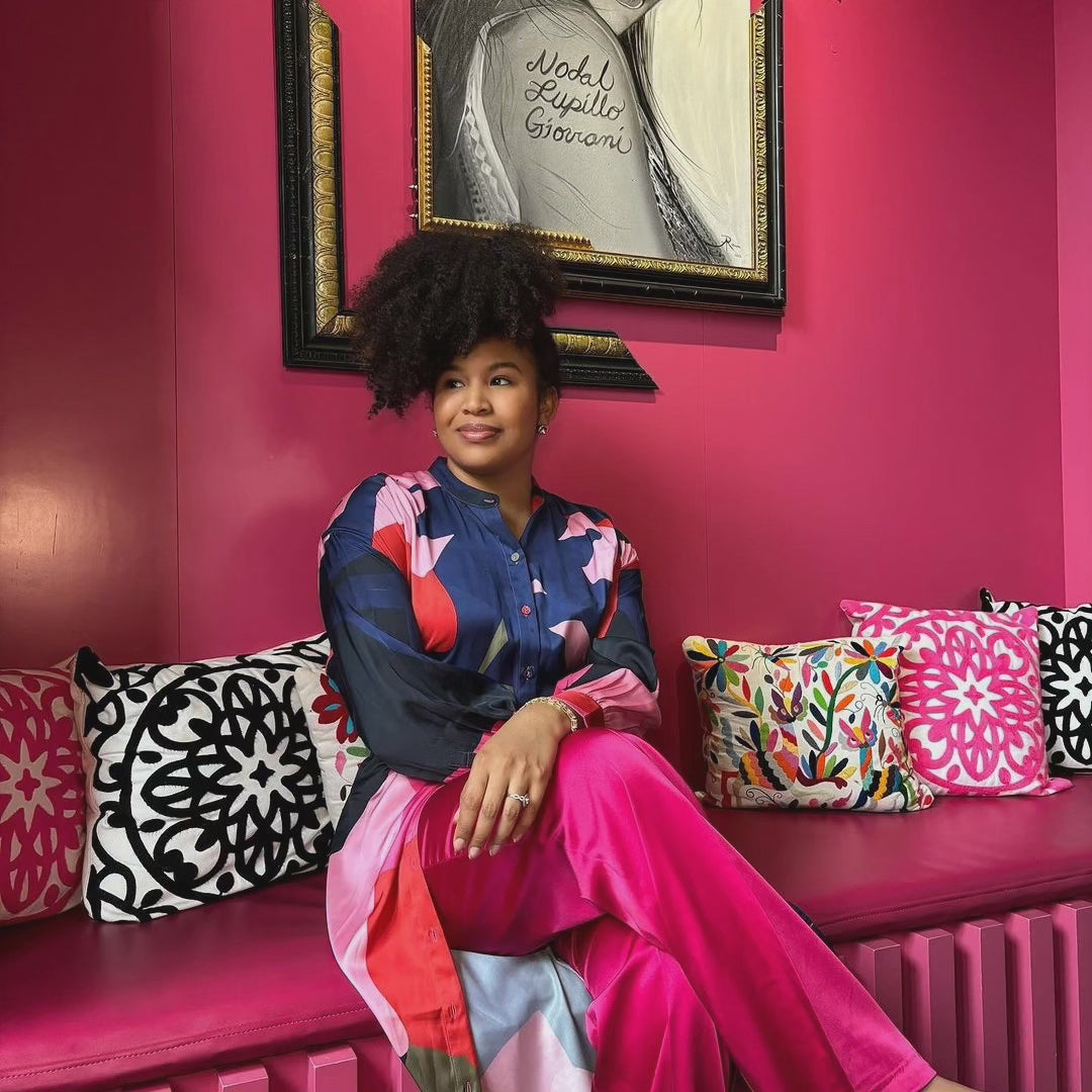 Satin Blazer Set | Fuchsia - Noir Envy Boutique
