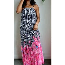 Black + Pink Floral Maxi | 2 Colors - Noir Envy Boutique