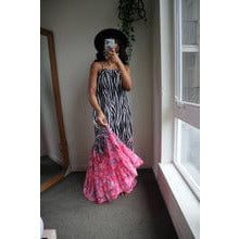 Black + Pink Floral Maxi | 2 Colors - Noir Envy Boutique
