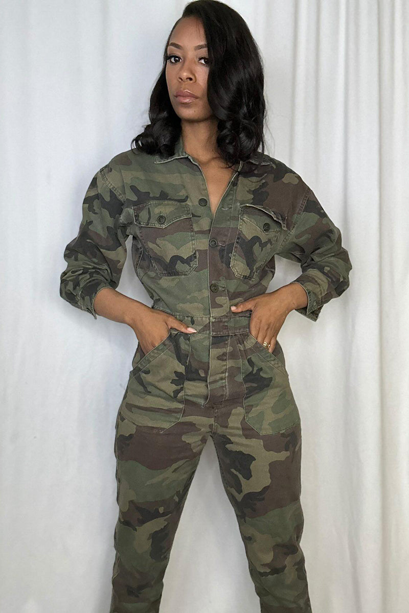 Camo Jumpsuit - Noir Envy Boutique