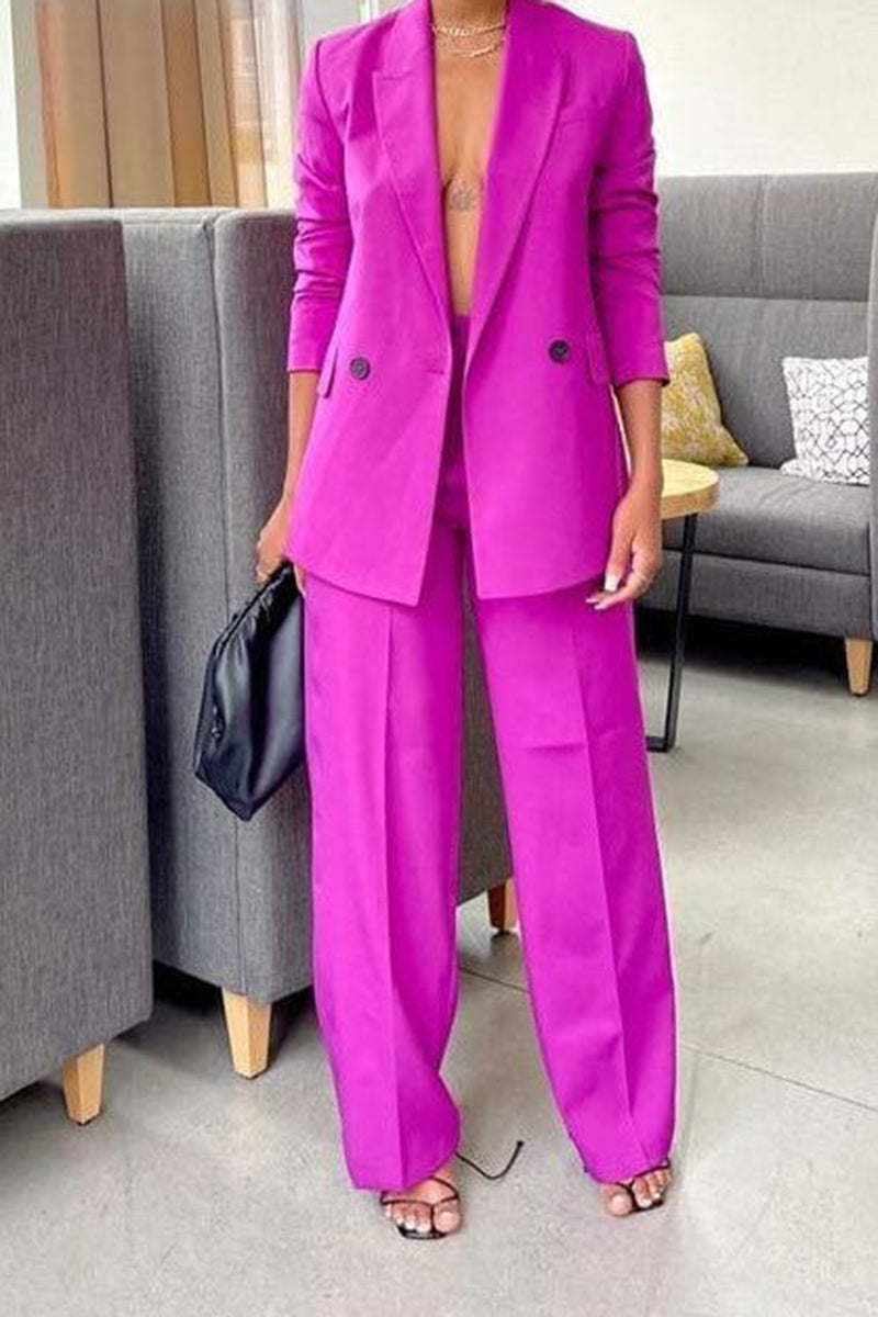 Purple Blazer Set - Noir Envy Boutique