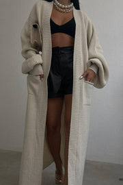 Maxi Cardigan | Beige - Noir Envy Boutique