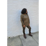 Microfiber Legging Set | Dark Olive - Noir Envy Boutique