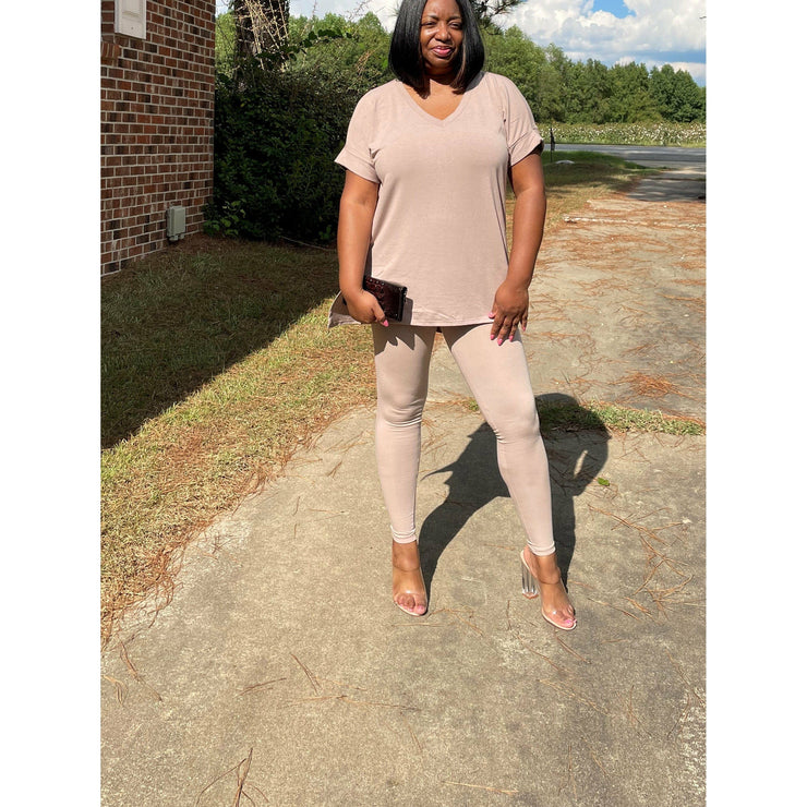 Luxe Legging Set | Ash Mocha - Noir Envy Boutique