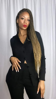 Jada Pant Set | Black - Noir Envy Boutique