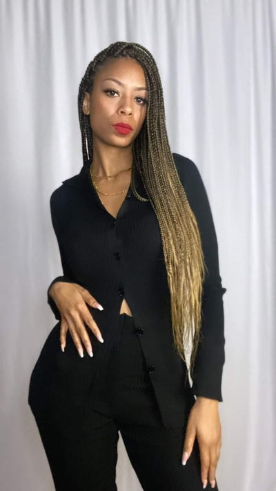 Jada Pant Set | Black - Noir Envy Boutique