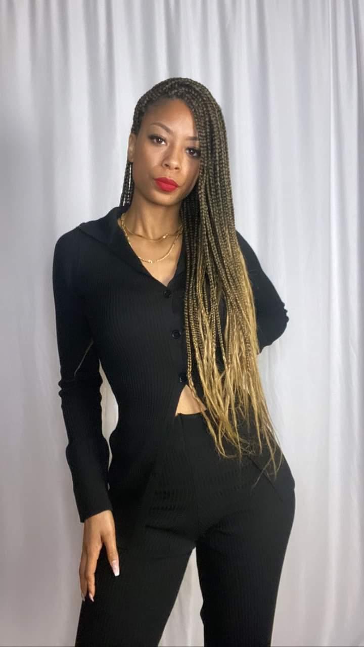 Jada Pant Set | Black - Noir Envy Boutique