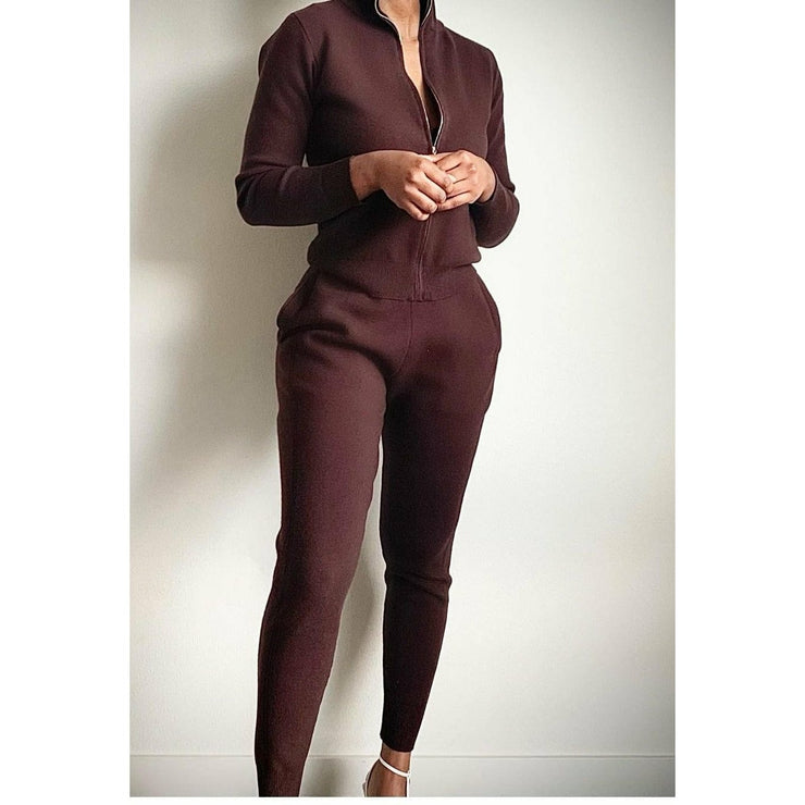 Luxe Lounge Set | Mocha - Noir Envy Boutique
