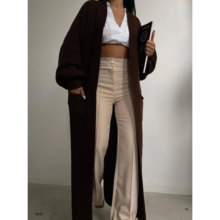 Maxi Cardigan | Brown - Noir Envy Boutique