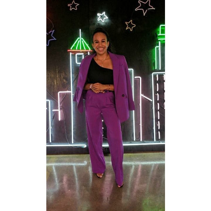 Purple Blazer Set - Noir Envy Boutique