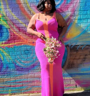 Riah Maxi Dress | Magenta/Orange - Noir Envy Boutique