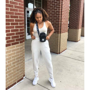 Cream Jogger Sweatpants w/Pockets - Noir Envy Boutique