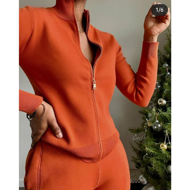 Luxe Lounge Set | Rust - Noir Envy Boutique