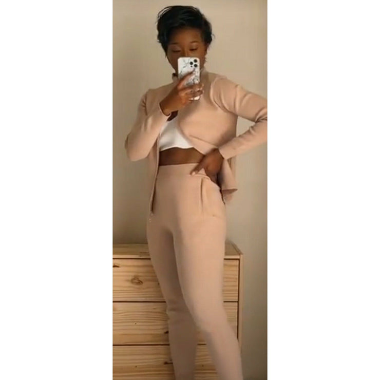 Luxe Lounge Set | Matte Beige - Noir Envy Boutique