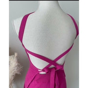 Pink Highwaist Knit Pant Set | Magenta - Noir Envy Boutique