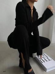 Jada Pant Set | Black - Noir Envy Boutique