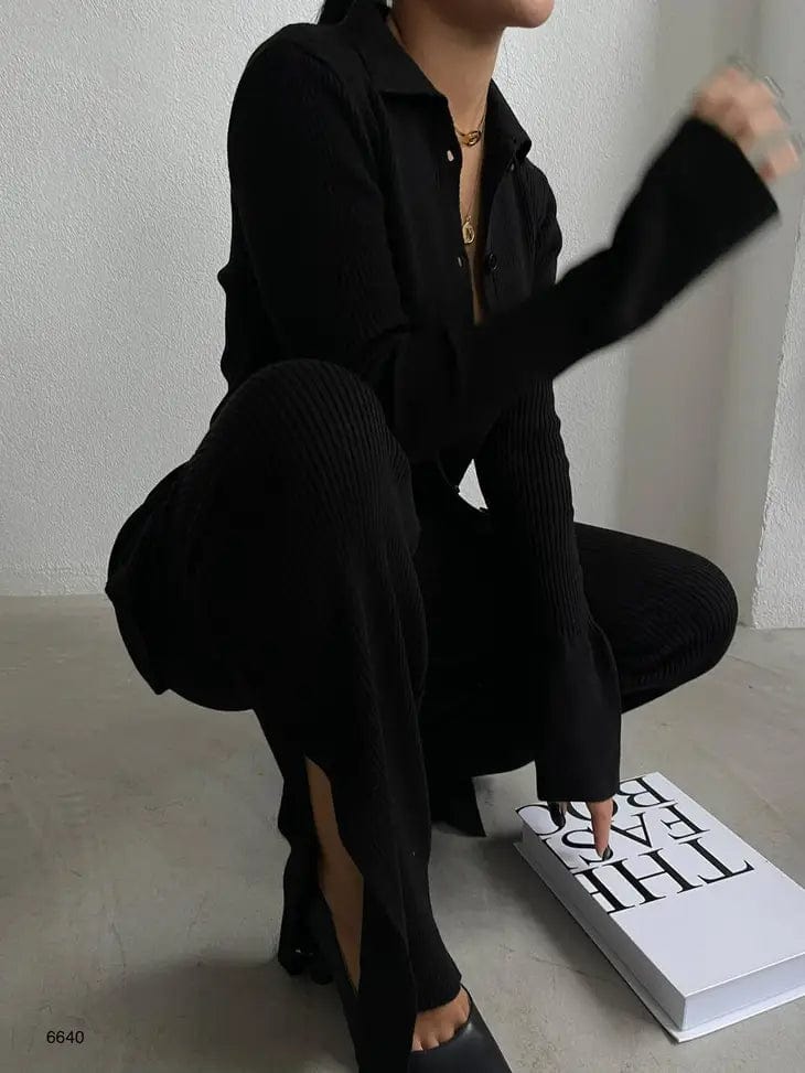Jada Pant Set | Black - Noir Envy Boutique